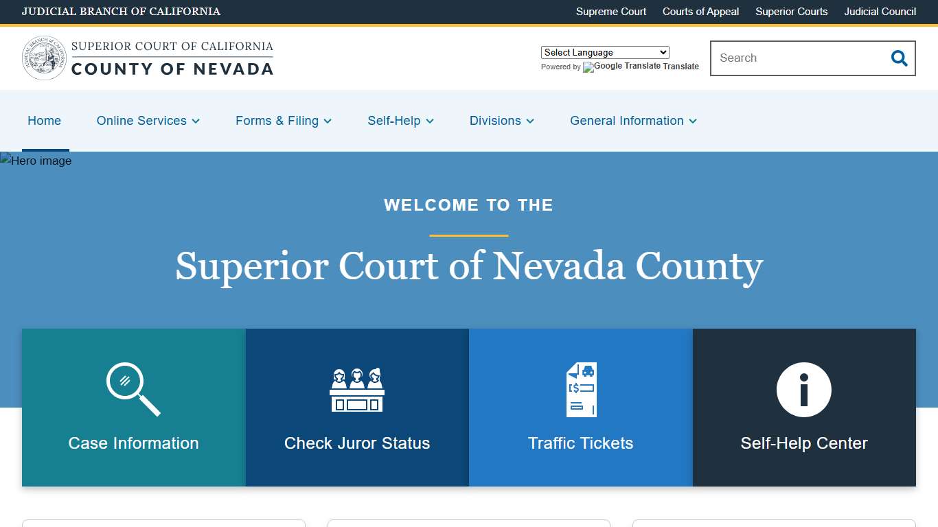 Home | Superior Court of California | County of Nevada