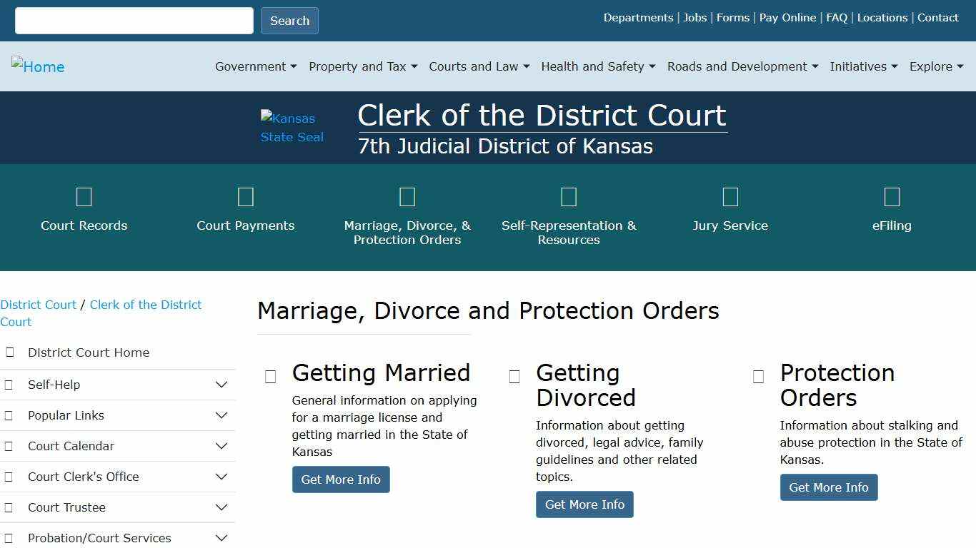 Marriage and Divorce | Douglas County KS
